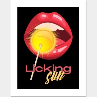 Licking Sun Posters and Art